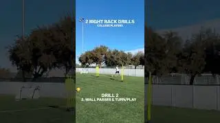 2 Drills for Right Backs in Soccer #soccer #soccertraining