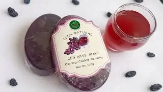 Red wine soap                                                  #homemade #organic #skincare #nature 
