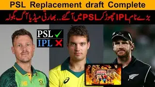 PSL Replacement Draft Complete | Big players joined PSL Teams | David Warner to lead Karachi Kings