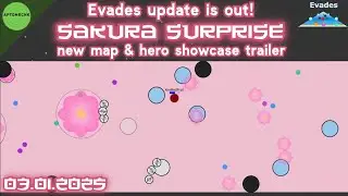 SAKURA SURPRISE // Showcase Trailer of New Map & Hero // Evades.io