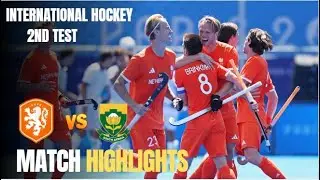 Netherlands vs South Africa | 2nd Test Match Highlights | International Hockey