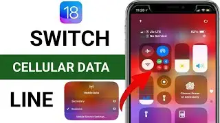 How to Switch Cellular Data Line in iPhone | Change Cellular Data Line iOS 18 Update