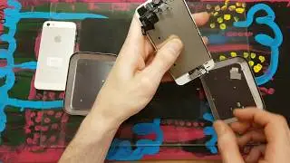 Logical repair of Aplle iphone 5s. Disassemble  after car overdrive
