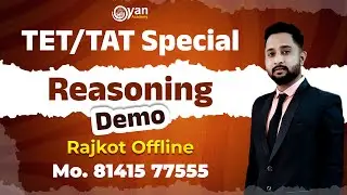TET-TAT | Reasoning | Demo | Rajkot Offline | Arman Sir | 20-01-2026 | 10:30 am
