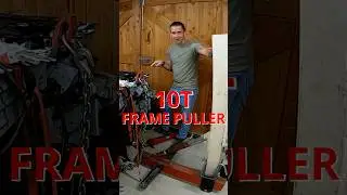 Straightening the Frame with a 10T Puller! 💪 | Father & Son Rebuild #CX5Rebuild #crashdamagedcars