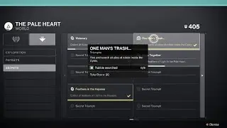 Lost Encryption Bit Locations for all 6 Cysts (ONE MAN'S TRASH Triumph) - Destiny 2