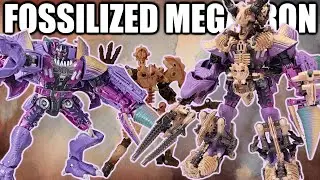 Kingdom Megatron in Full Fossilized Armor