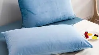NTBAY Zippered Velvet Pillowcases, 2 Pack Super Soft and Cozy Luxury Solid Color Pillow Cases