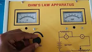 Ohm's law apparatus experiment #class12 #physics Use of rheostat in the device #currentelectricity