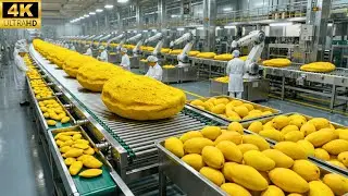 Giant Freeze-Dried Mango Modern Mass Production & Food Engineering