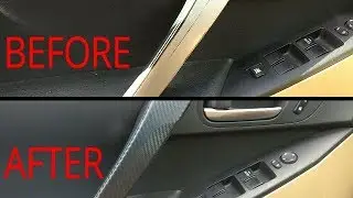 Wrapping Mazda3 Interior | Carbon Fiber Wrap