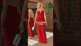 My sim through marriage 💍 #sims4 #sims4cas #shorts