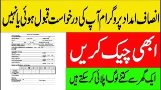 how to check your insaaf imdaad application/  cm insaf imdad program