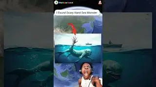😶&zwj;🌫️ I found scary hand sea monster on google maps and google earth 🌎 #shorts #worldearthvisit