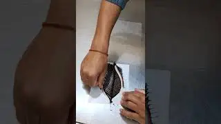 How to make Chocolate Leaf Garnish #cakedecoration #shortsfeed #chocolate #trending #shorts