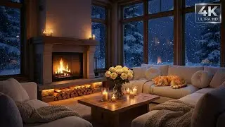 Winter Cozy Ambience ❄️ Soft Piano Music for Sleep, Relax & Peaceful Night
