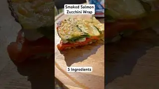 Zucchini &ldquo;Bread&rdquo; Sandwich with Smoked Salmon 🥒🐟 | Low-Carb, High-Protein Lunch