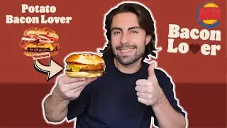 DEGUSTATION DU NOUVEAU POTATO BACON LOVER BURGER KING 😋 (Les Bacon Lover sont incroyables 😍)