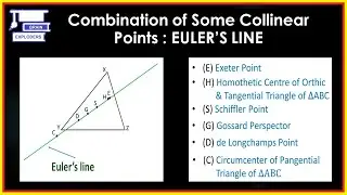 Euler's Line: The combination of Some Collinear Points