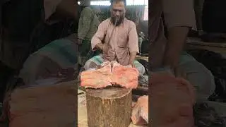 Big piece of meat cutting skill by best knife #reels #shorts #best #skills #amazing