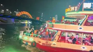 Danang dragon cruise 🚢 #travel #vietnam #familytrip #family #mom 