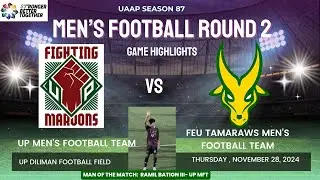 UP Men's Football Team vs. FEU Tamaraws Men's Football Team: UAAP Season 87 Round 2, Nov. 28, 2024