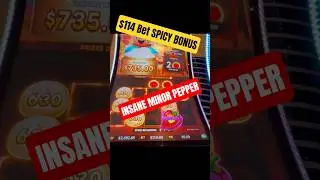 $114 BET SPICY POT BONUS on Flaming Pots Slot Machine #shorts #casino  #slot #gambling  #casinogame