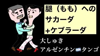 腿（もも）へのサカーダ+ケブラーダ　大しゅきアルゼンチンタンゴ