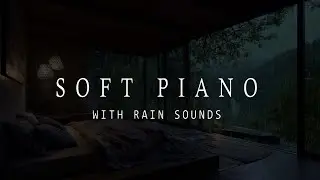 Relaxing Rain Sounds for Sleeping 🌧 Forest Night View from a Cozy Wooden Bedroom for Sleep