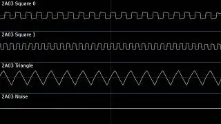 The Legend Of Zelda (NES) soundtrack oscilloscope view