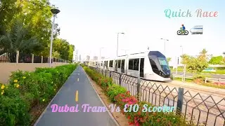 Rohan WINGS E10 Scooter Vs Dubai Trams Race - Who Won The Race???