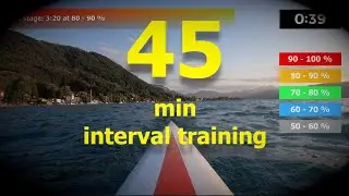 (19.02) 45/25 minute indoor rowing workout - interval training HIIT - hard (1.1)