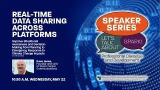 SPEAKER SERIES: Using Real-Time Data Sharing for Climate Resilience Planning