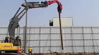 sheet pile driver (tilting type vibro hammer)