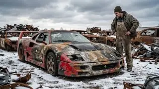 ASMR Car Restoration! Full Restoration of a Rosso Corsa Ferrari F40 1989 from Total Disrepair to New