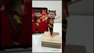 Ne Zha epic pose transformation | viral kung fu toy animation | #shorts #nezha #kungfu