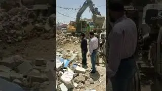 KDA Anti Encroachment Drive At Orangi Town Igtamaga Mangopir Road Karachi.