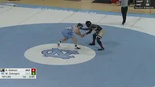UNC Pembroke vs North Carolina Duals Men's College Wrestling Highlights 2025 | Gadson vs Calcagno