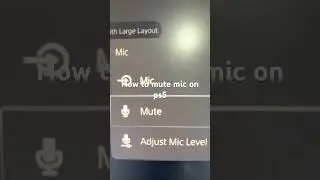 How to mute mic on ps5