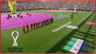 Match Tunisie vs Syrie en direct Coupe Arabe match d'aujourd'hui Simulation football Gameplay pc