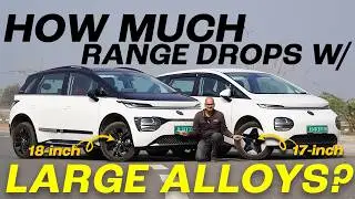Impact Of Wheel Size On EV Range or Mileage (Range Test: Windsor EV 17-inch Steel vs 18-inch Alloy)