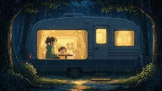 Silent Rain Camping in a Ghibli Forest 🌿 | Cozy Cooking ASMR