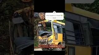 road accident school bus of Nepal at pokhara#sad #sadmovement #schoolbus