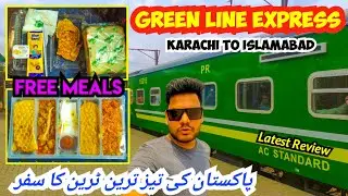 Green Line Express Premium Train Review | Fastest Travel in AC Standard from Karachi to Lahore