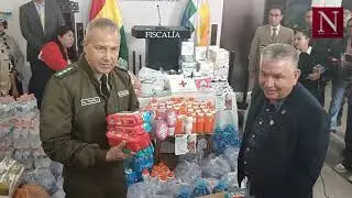 #NotiBolivia | Fiscal&iacute;a General entrega donativo de agua y medicamentos para damnificados