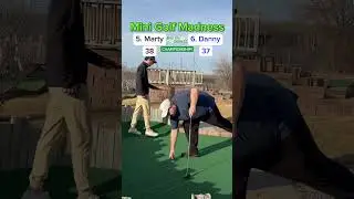 CHAMPIONSHIP MATCH (Holes 17-18) Mini Golf Madness , Marty vs Danny #minigolf #golf #viral