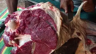 Amazing Fastest Workers Meat Cutting Skills, Best Beef Slicing Knife Skills, How to Cutting Cow Meat