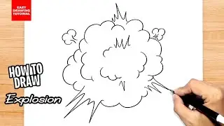 How to draw Explosion Easy