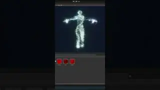 Unity VFX Graph：Use SDF to make model particle effects #shorts