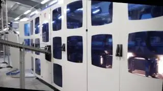 Линия розлива газированных безалкогольных напитков в ПЭТ-тару от компании STM. 10 000 бут./в час.